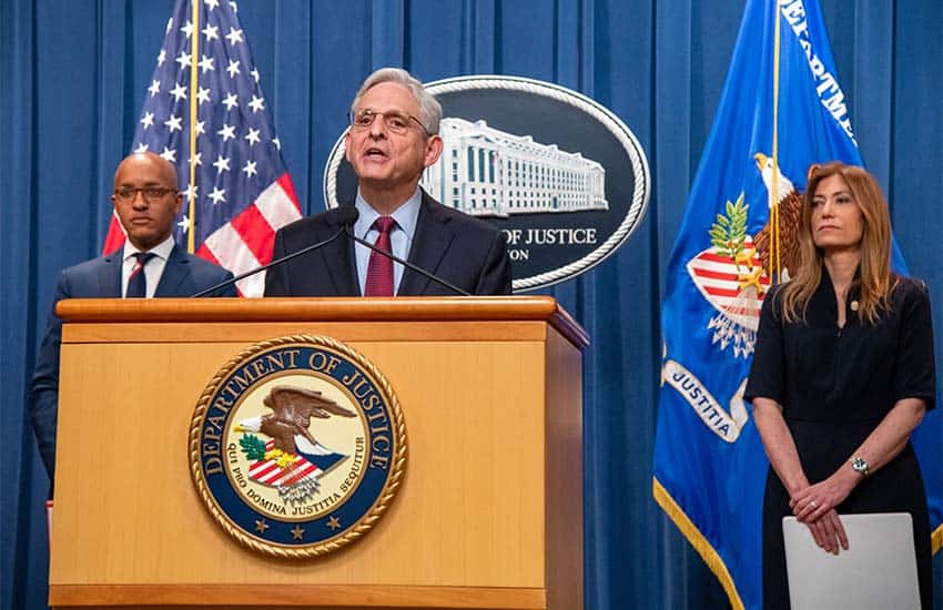 US Attorney General Merrick Garland