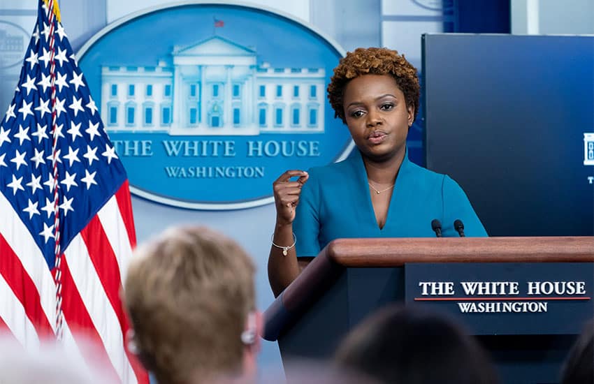 White House Press Secretary Karine Jean-Pierre