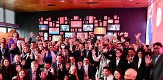 Marcelo Ebrard at meeting in Hollywood