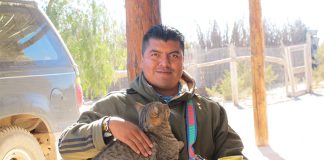 Wixárika land defender and attorney Santos de la Cruz Carrillo in 2010