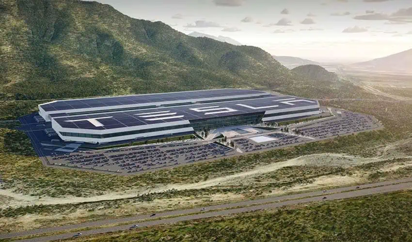 Tesla gigafactory rendering for Nuevo Leon, Mexico