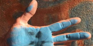 artist's recreation of Maya Blue pigment