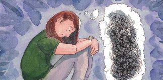 Illustration representing the isolation of depression