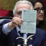 Mexico Deputy Santiago Creel at INE president selection process