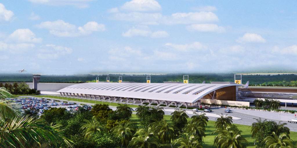 An architects rendering of the new Tulum Airport