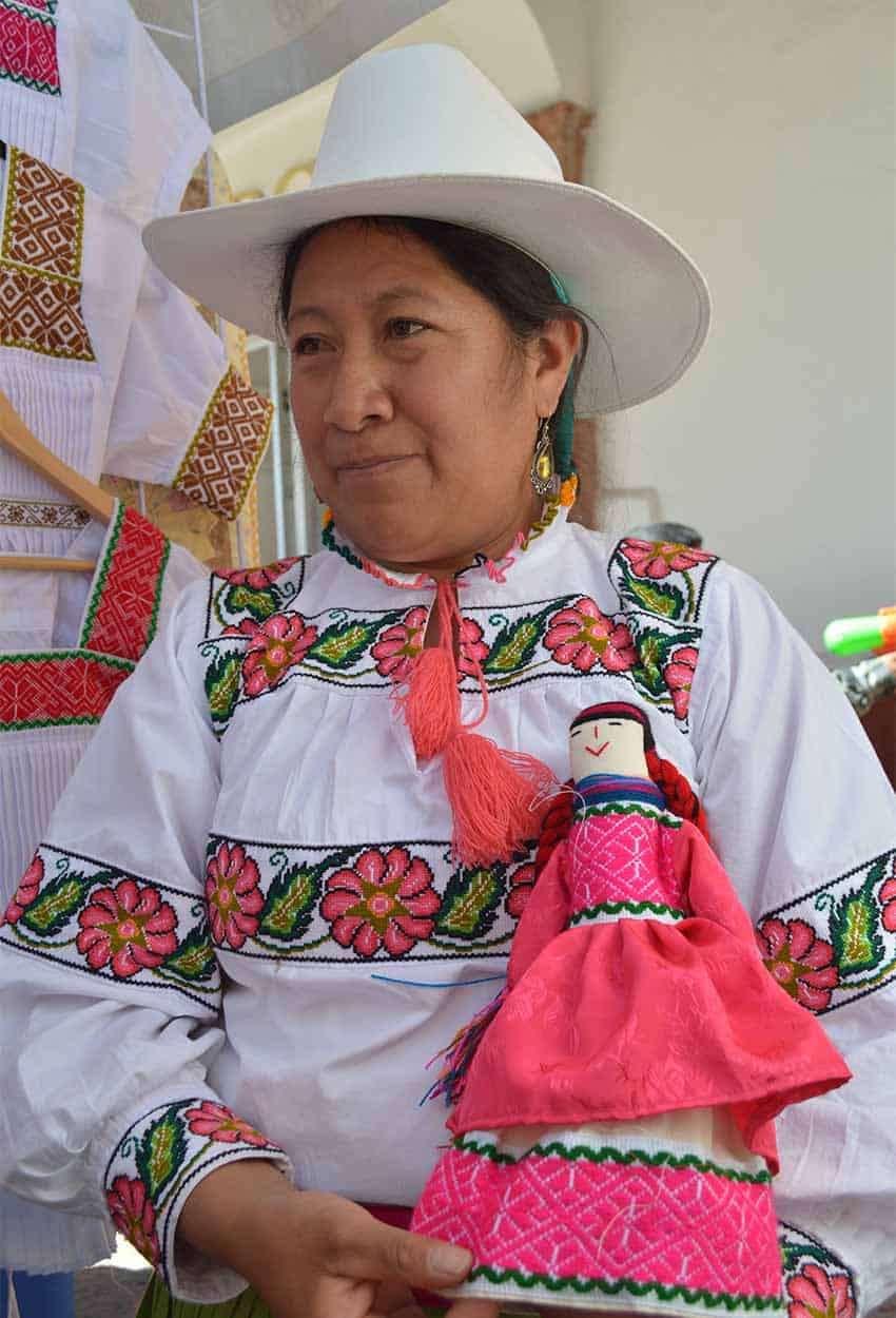 Genoveva Perez Pascual "Maria doll" maker in Amealco, Queretaro