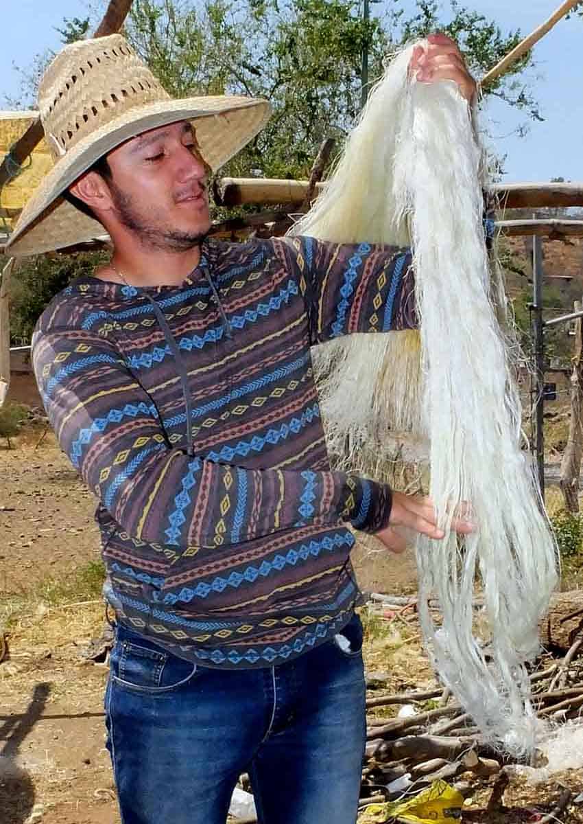 artisan agave rope making facility in Mexico