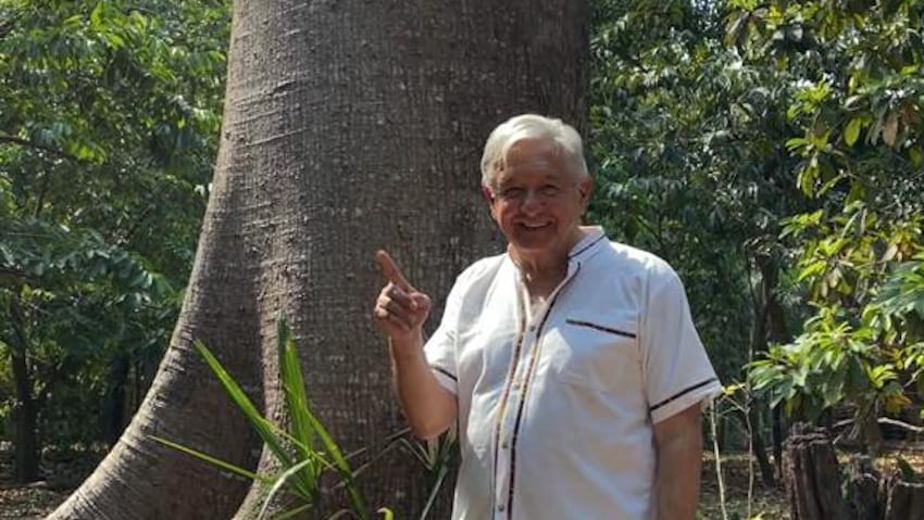 AMLO on his ranch in Palenque
