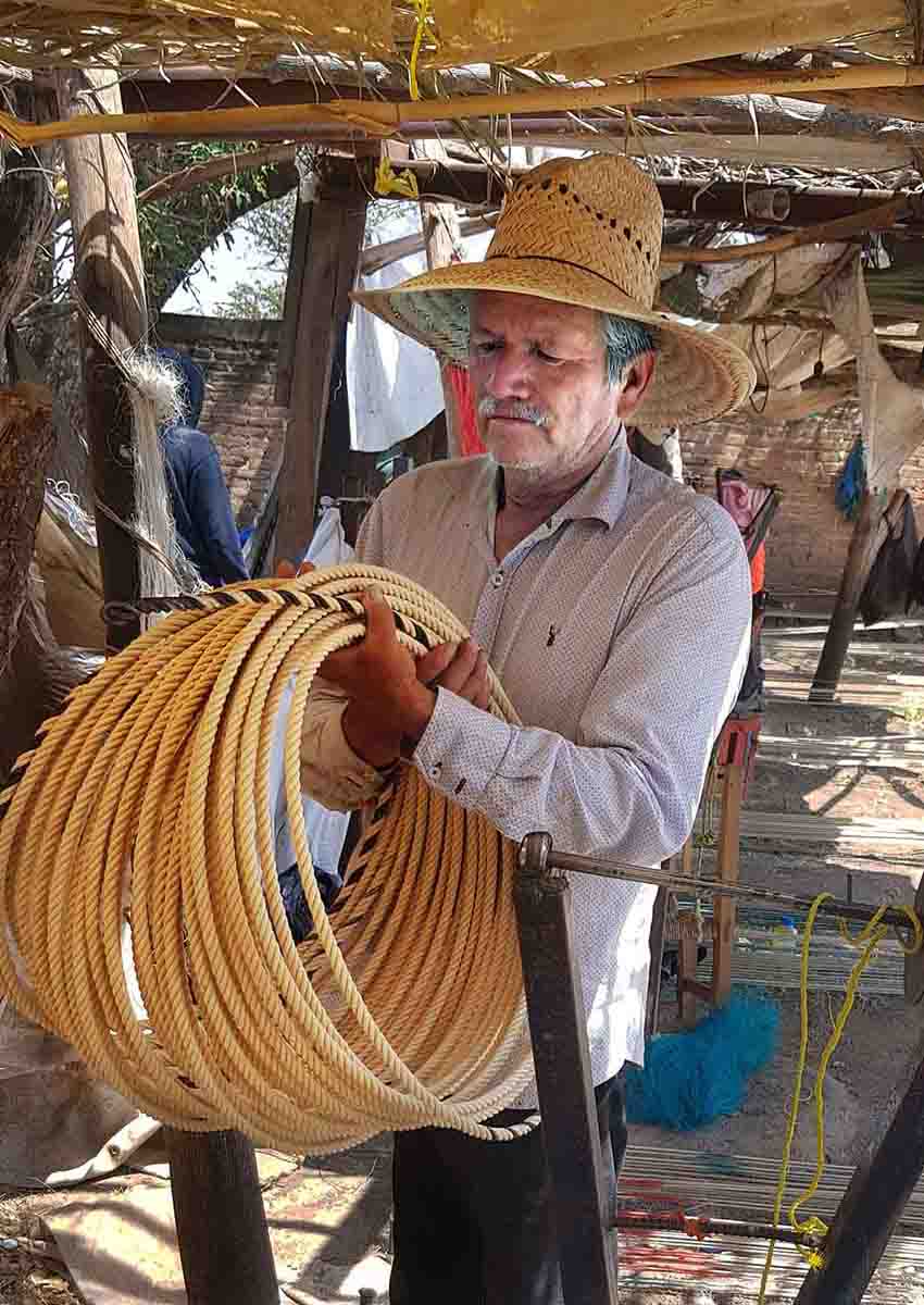 artisan rope making facility in Mexico