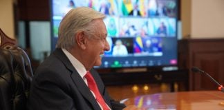 AMLO at virtual summit