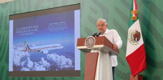 AMLO at the Friday morning press conference