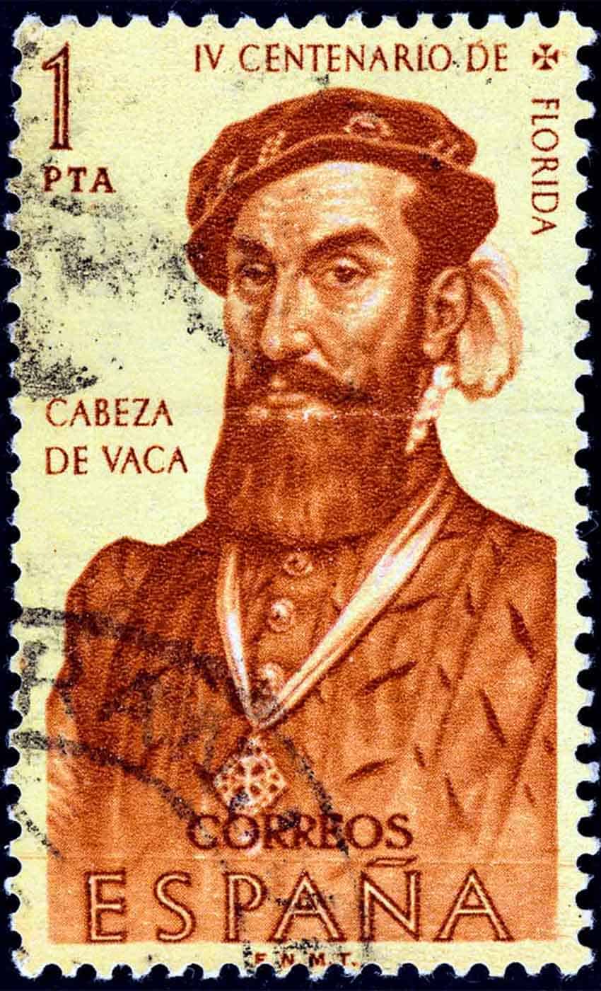 Spanish Postal Service stamp comemorating Spanish colonization of Florida
