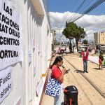 Protest in Comitan, Chiapas, about abuse at migrant detention centers