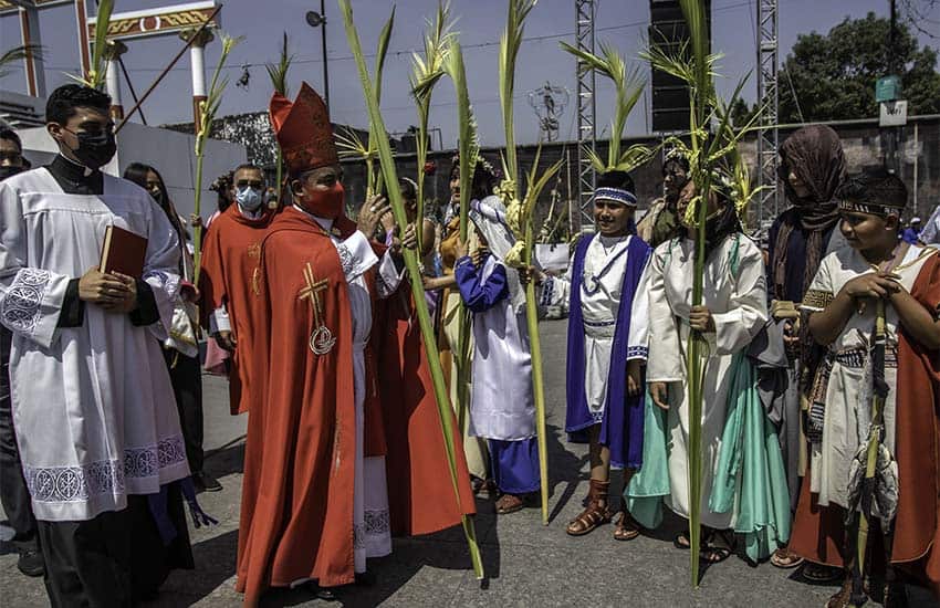Palm Sunday celebrations in 2023 in Iztapalapa, Mexico City