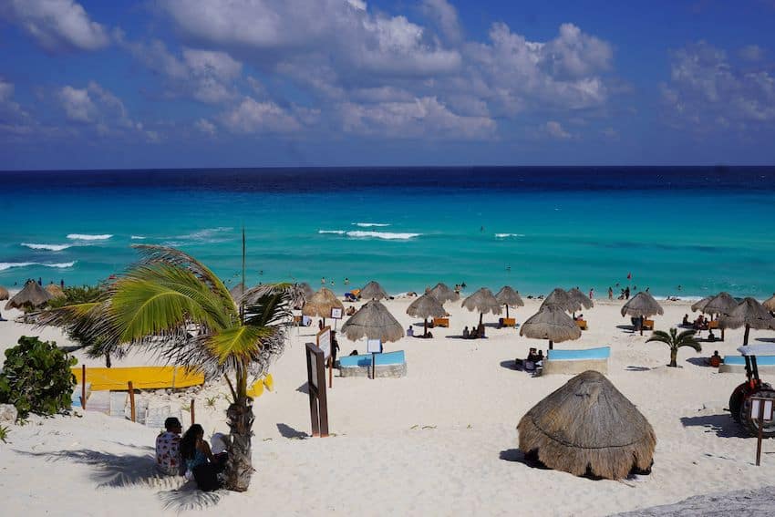 A beach in Cancun