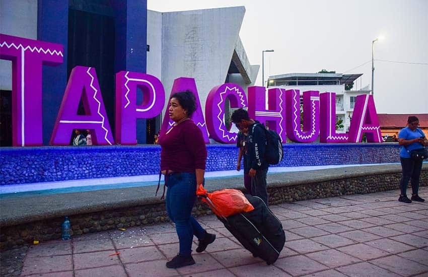 Caravana de migrantes en Tapachula, CHIapas