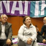 Mexican senators camping out in protest in senate chamber