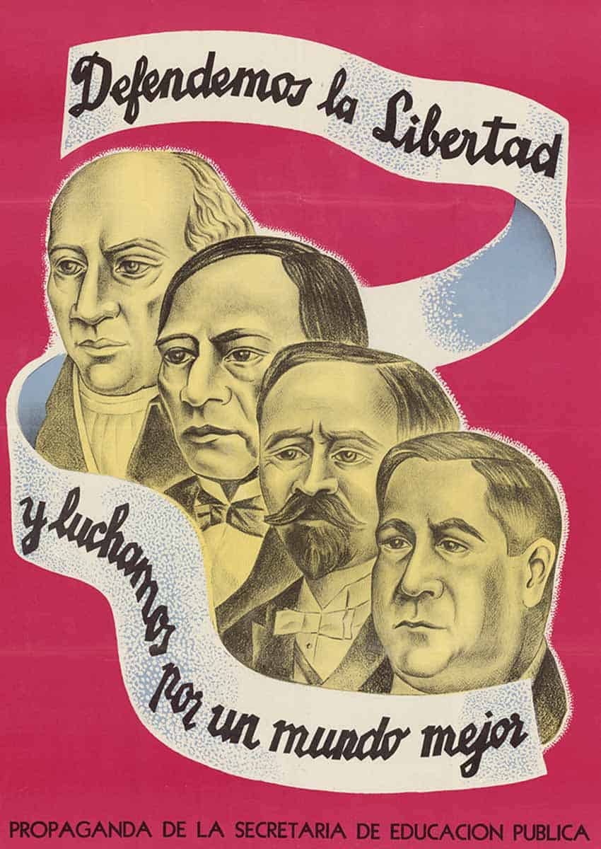 World War II propaganda poster from Mexico