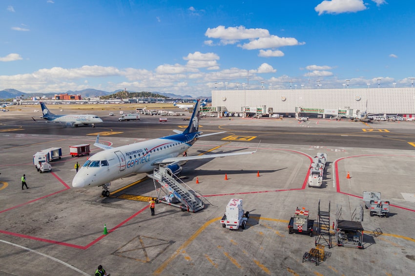 Planes on the tarmac