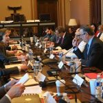 A meeting of Mexican and US politicians