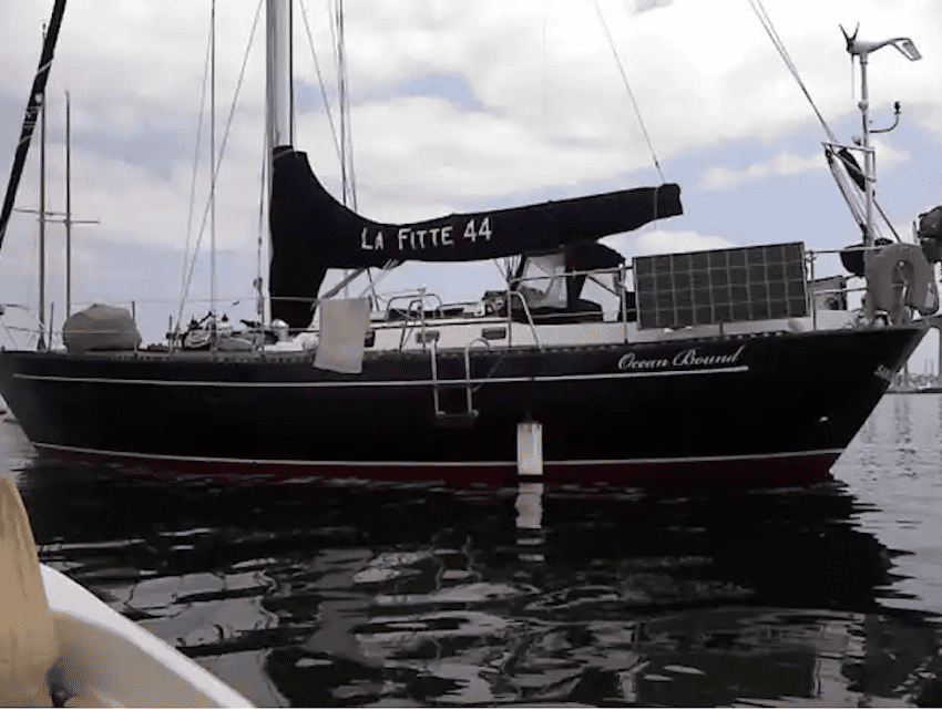 A La Fitte 44-type sailing yacht
