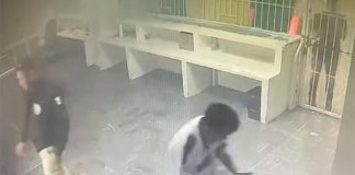 video from INM detention center fire in Ciudad Juarez