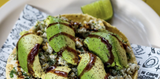 Fish and Avocado tacos from Mi Compa Chava