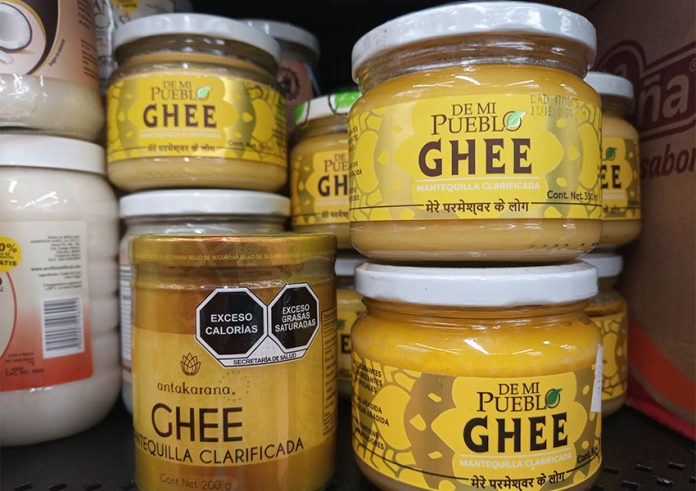ghee in a Mexican supermarket