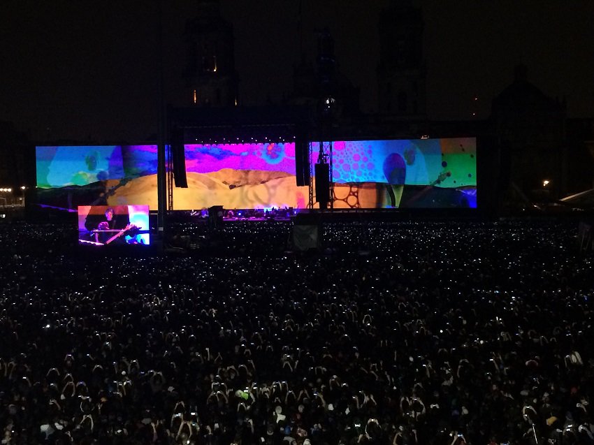 Roger Waters concert in the Zócalo