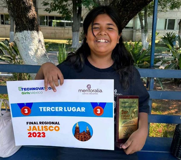 Winner of 2023 Technovation Girls Mexico fair in Guadalajara, Mexico