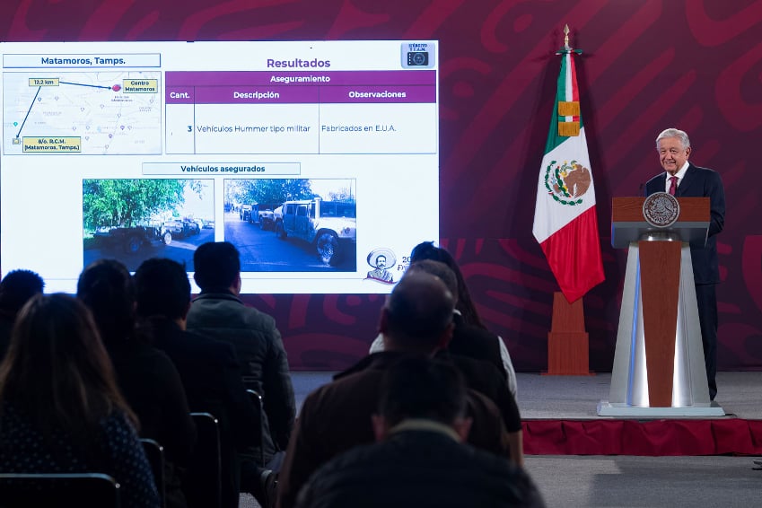 AMLO at the Friday morning press conference