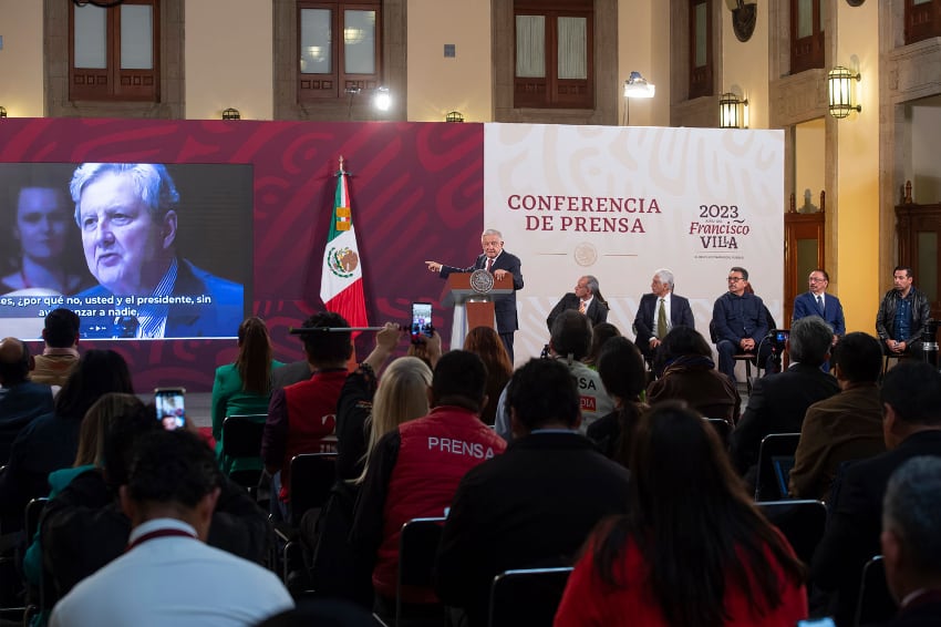 AMLO at morning press conference