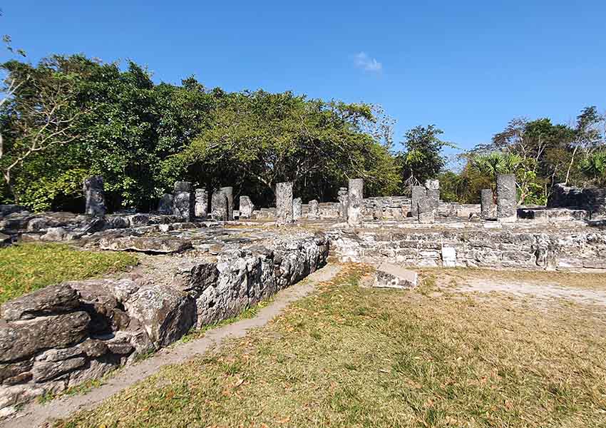 San Gervasio archaeological site in Cozumel, Mexico