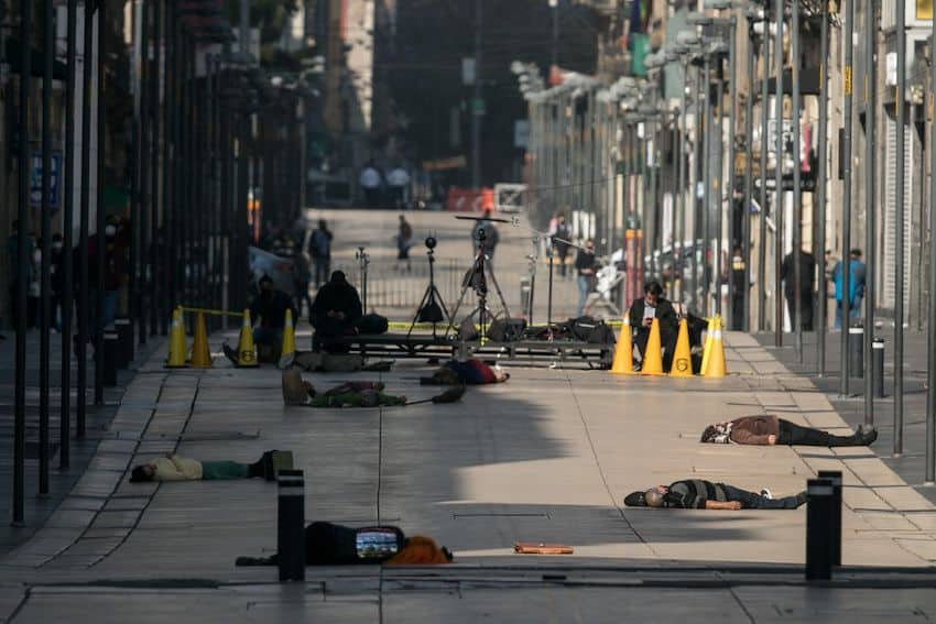 Película en producción en el Centro Histórico CDMX