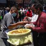 Street food vendor in Mexico