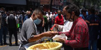 Street food vendor in Mexico