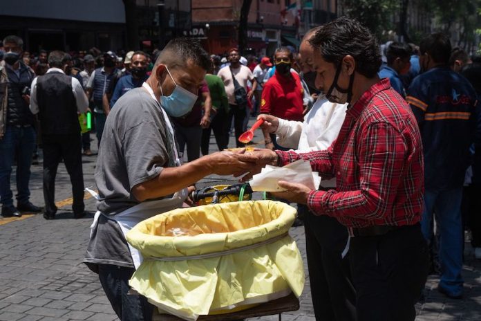 Street food vendor in Mexico