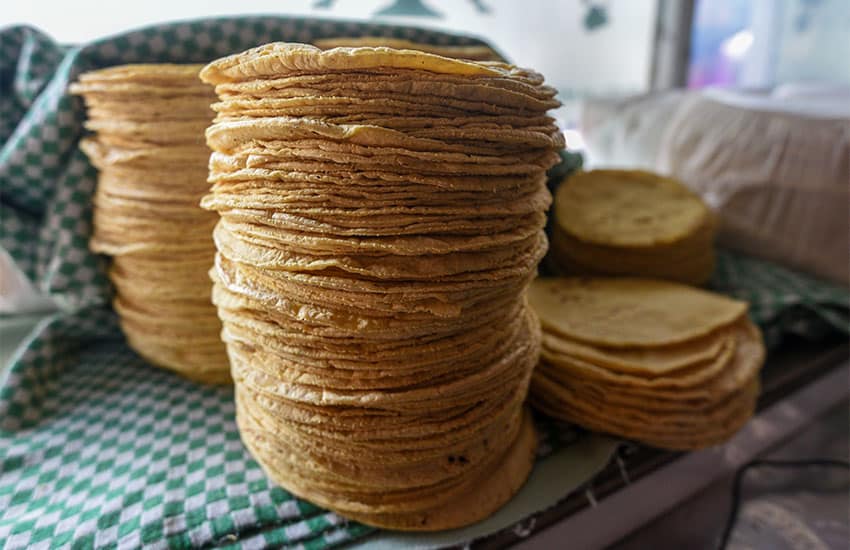 tortillas for sale in Mexico City