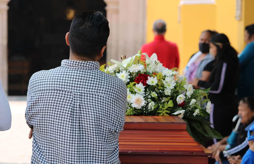 Funeral of Terea Mayegual, a madre buscadora killed in 2023 in Guanajuato, Mexico.