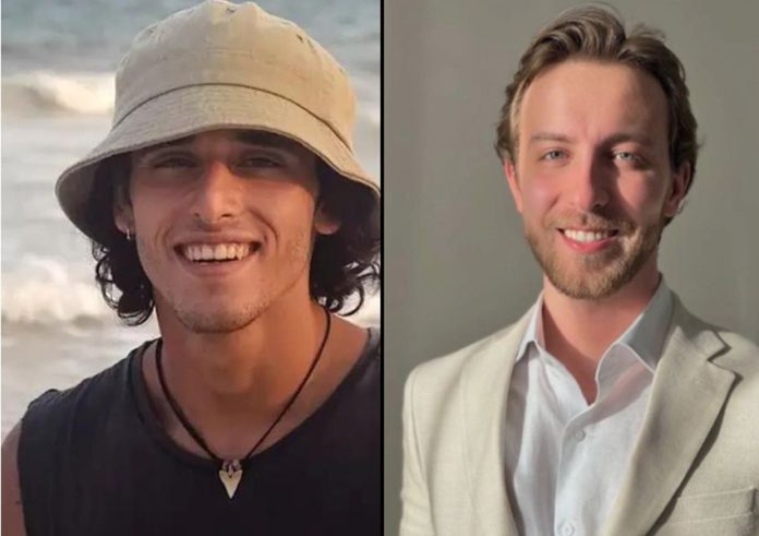 Benjamin Gamond, left, and Victor Masson, right, both killed in Oaxaca in May 2023