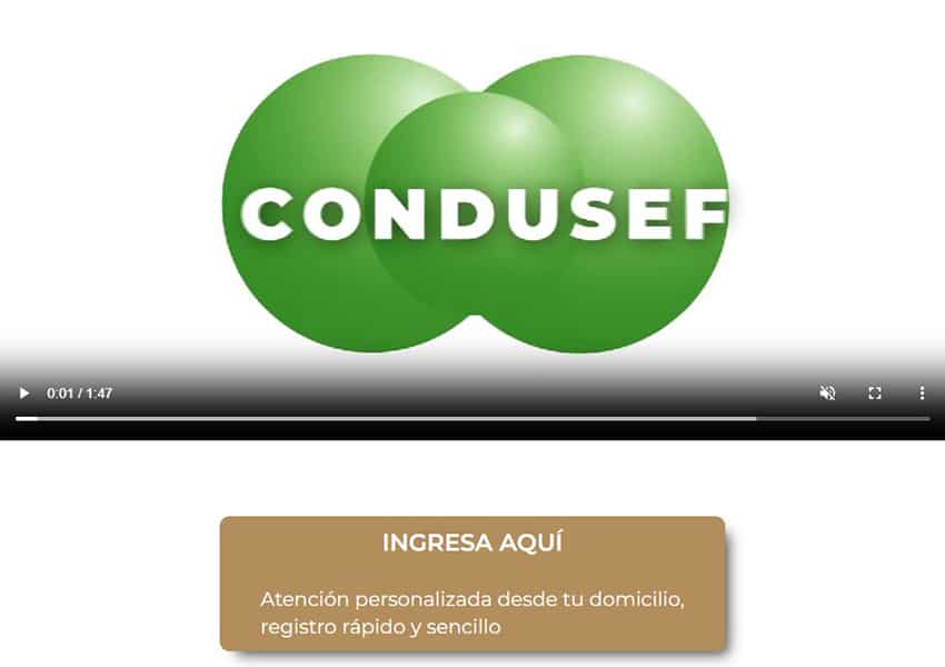 Condusef website