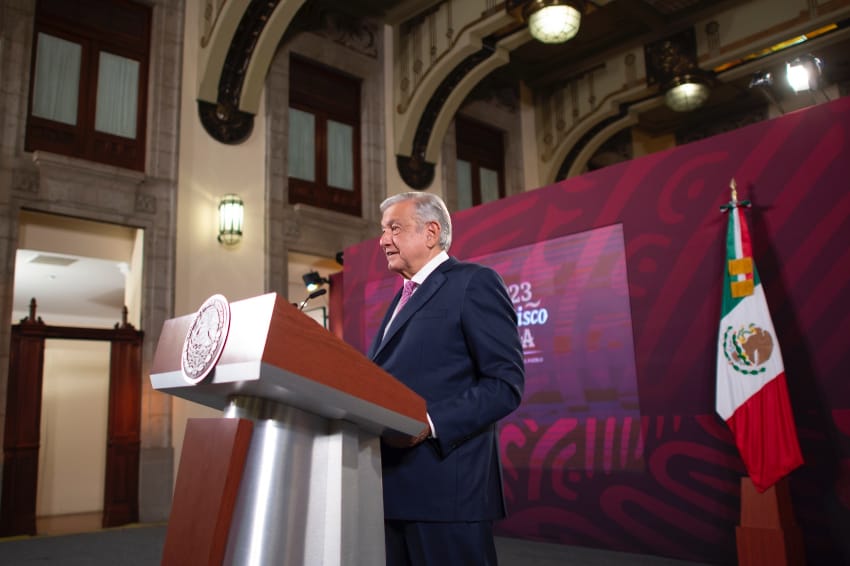 AMLO at press conference