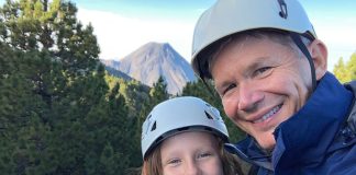 Brian Slobe with his daughter