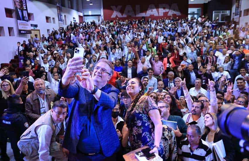 Mexico's Foreign Minister Marcelo Ebrard, at an author appearance in Xalapa, Veracruz