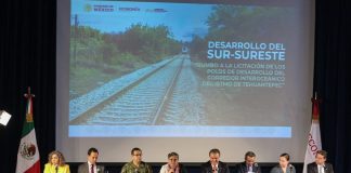 Raquel Buenrostro announcing investment in the South East