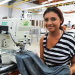 Mexican women working in factory