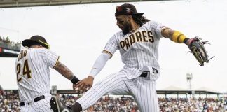 San Diego Padres playing the San Francisco Giants in Mexico City