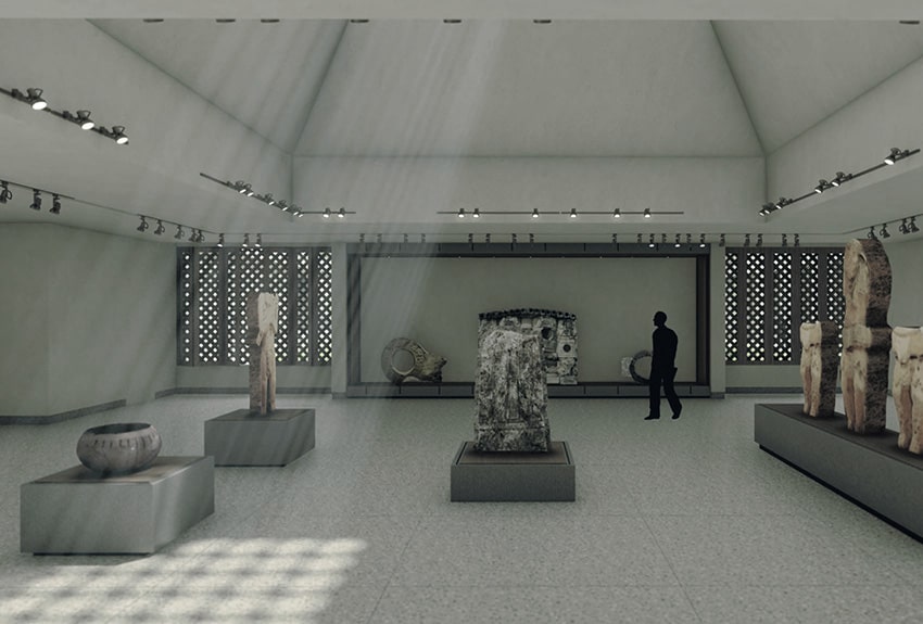 A rendering of what the Puuc Archaeological Museum would look like