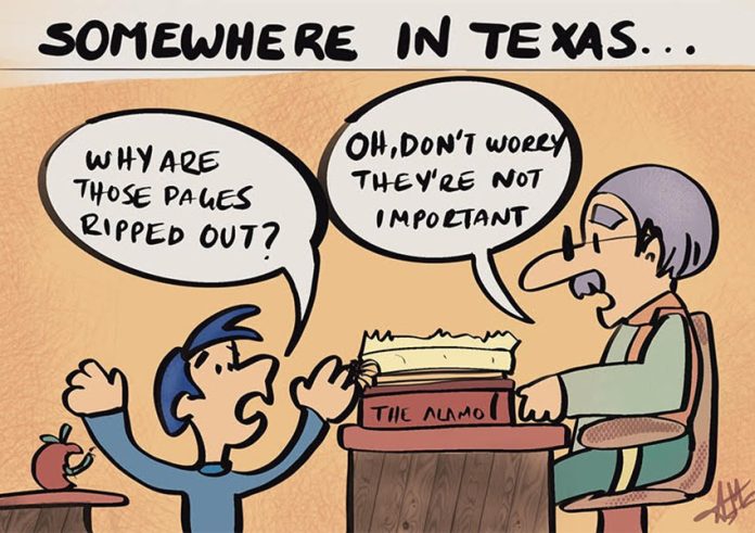 Illustration about Texas history education