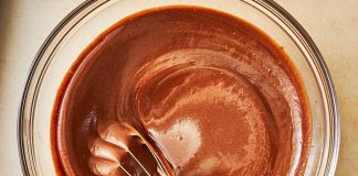 Chocolate cake batter